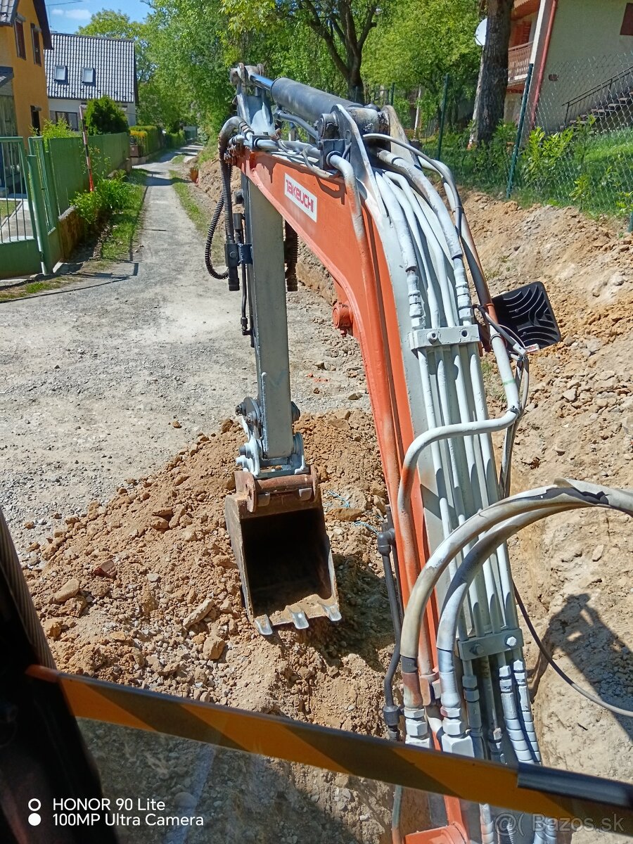 Výkopové práce stavebné práce
