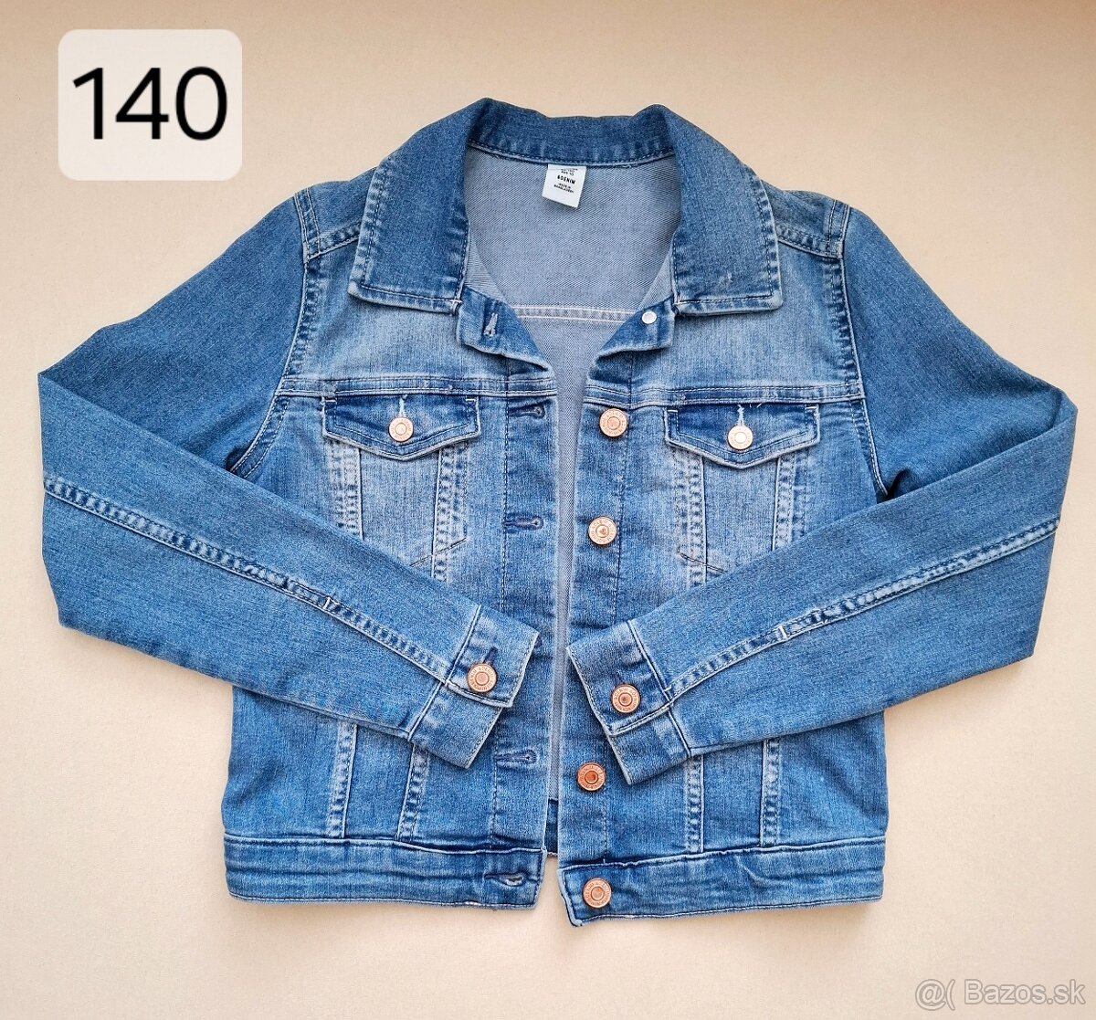 Dievčenská rifľová bunda 140