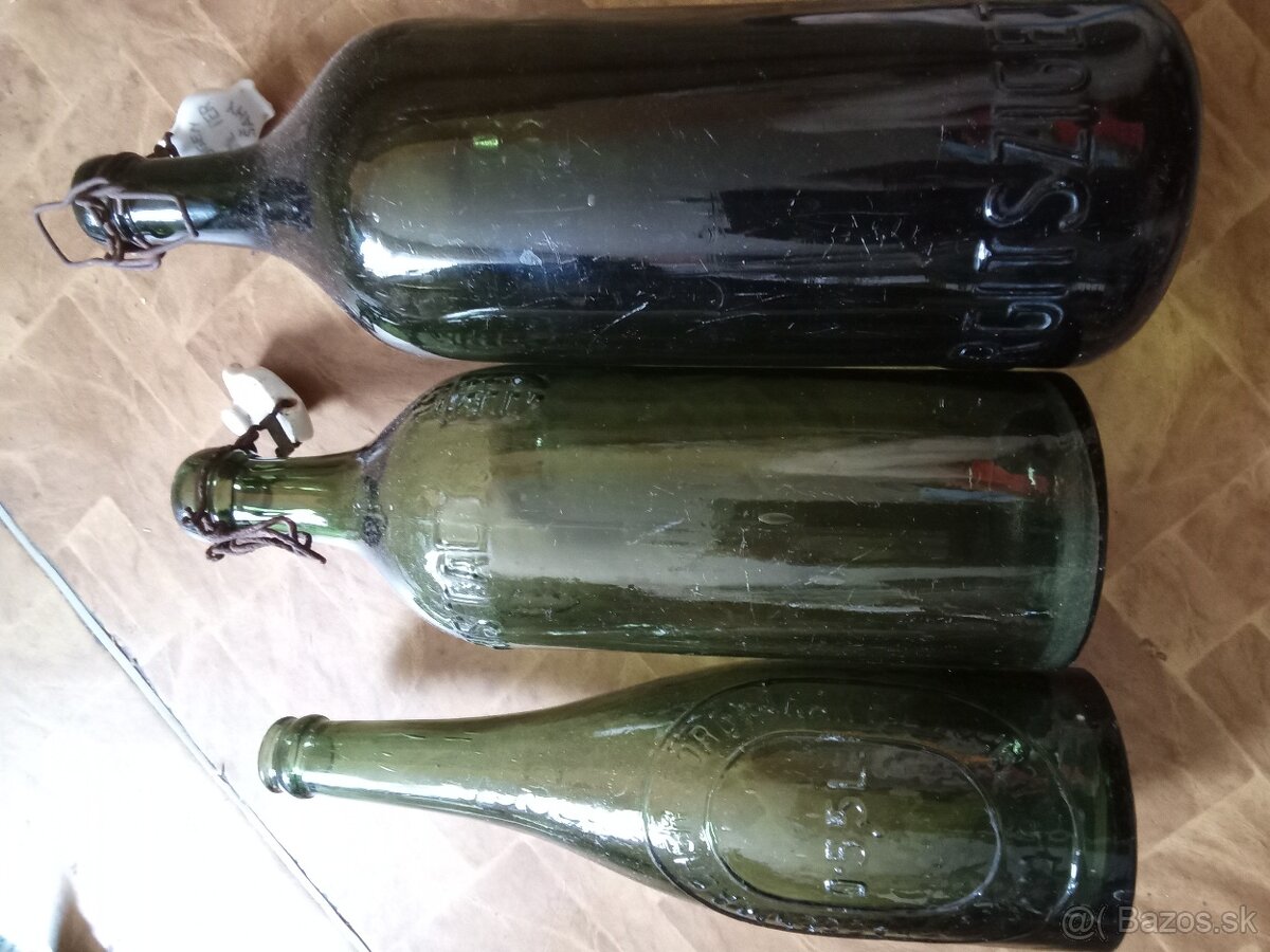 Predám fľaše. Sklenené