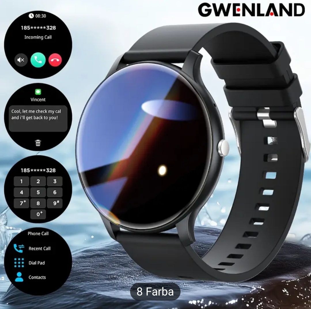 GWENLAND 3,71 cm HD dotyková inteligentná hodinky - bezdrôto