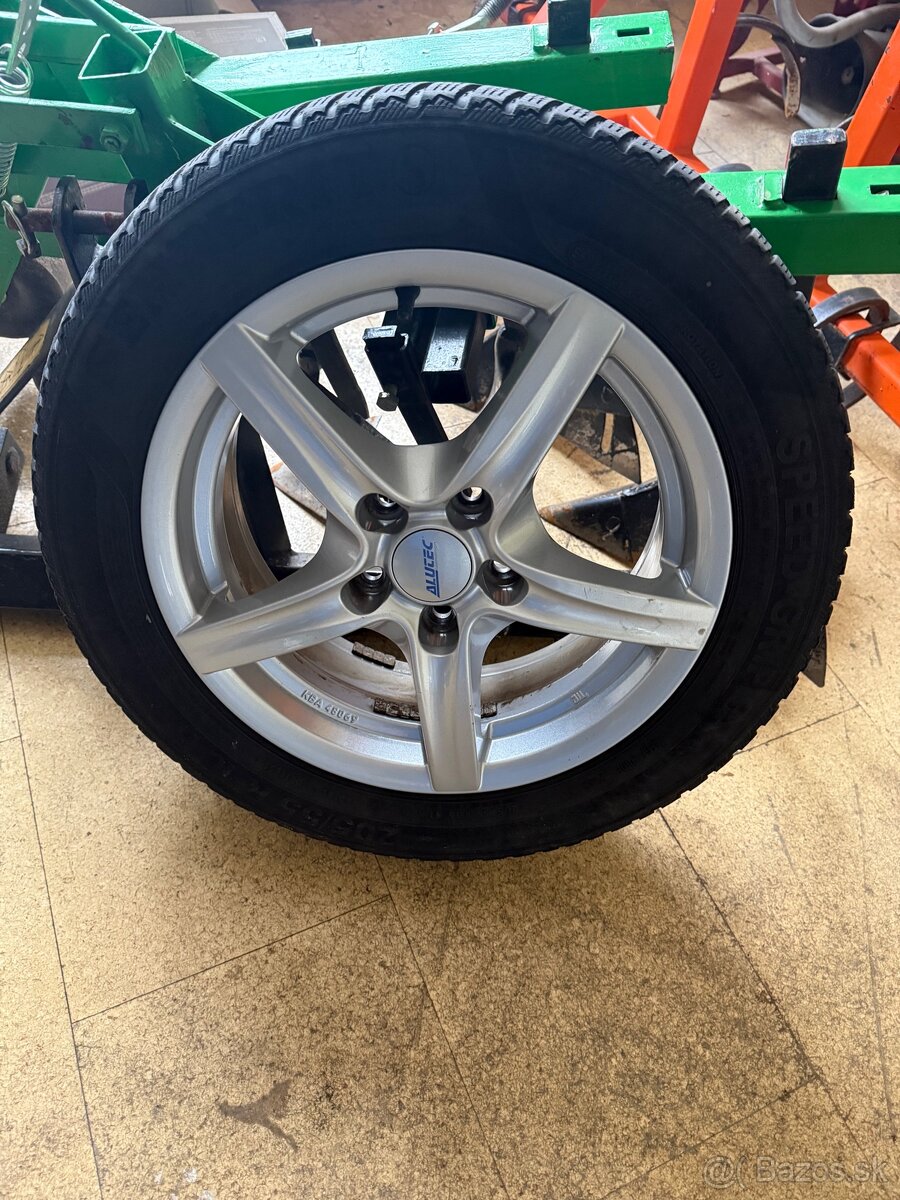 Diky ALUTEC silver 16’ + zimné pneu Semperit