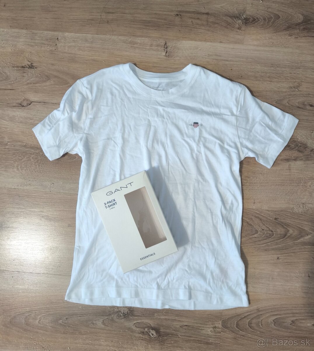 Biele tričko Gant