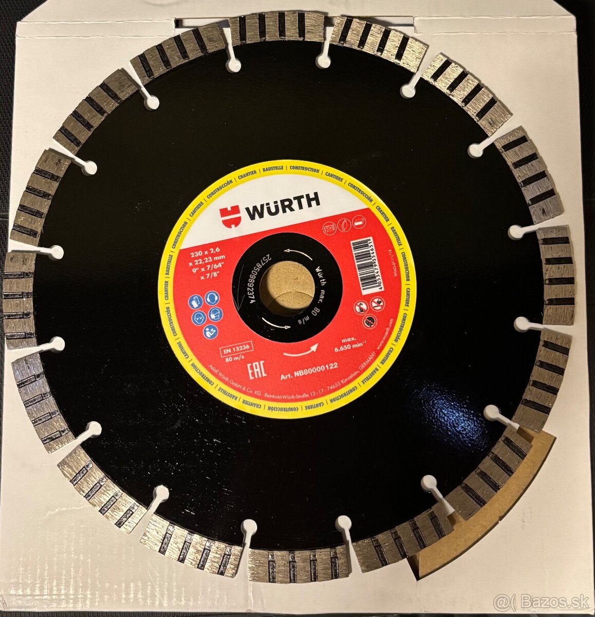 diamantový rezný kotúč Wurth