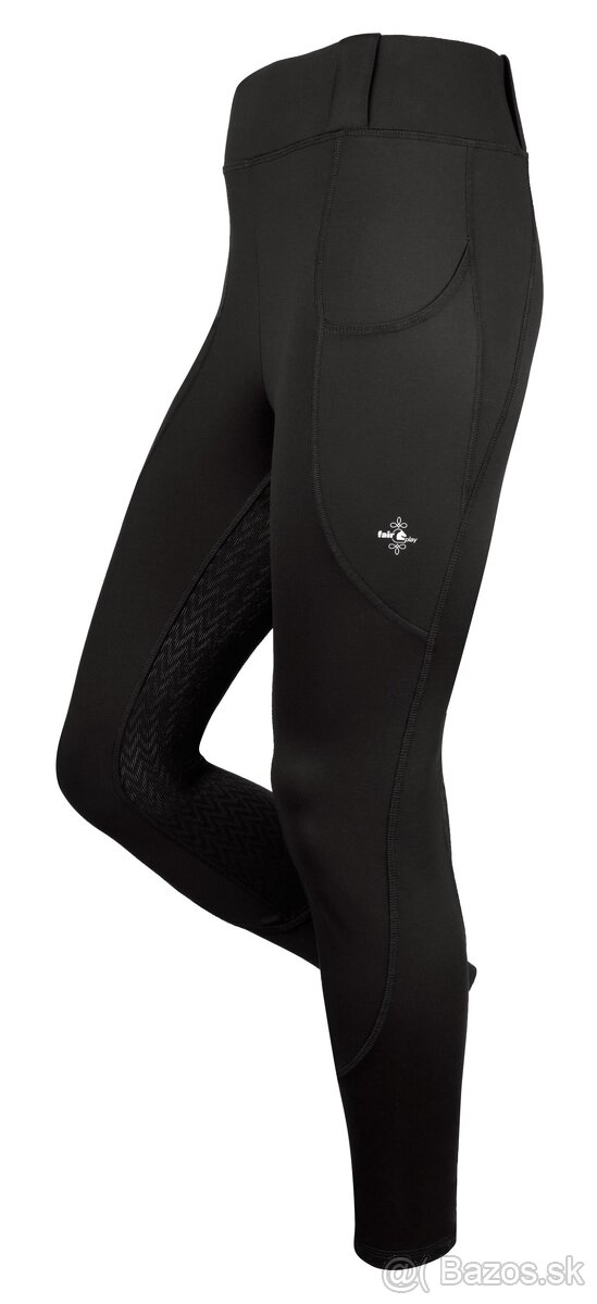 Oteplené jazdecké legíny