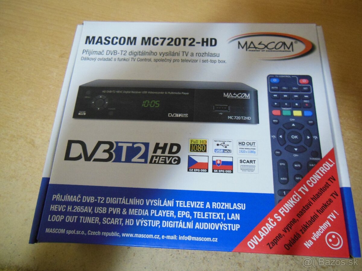 Set-top box DVBT2 Mascom MC720T2 HD