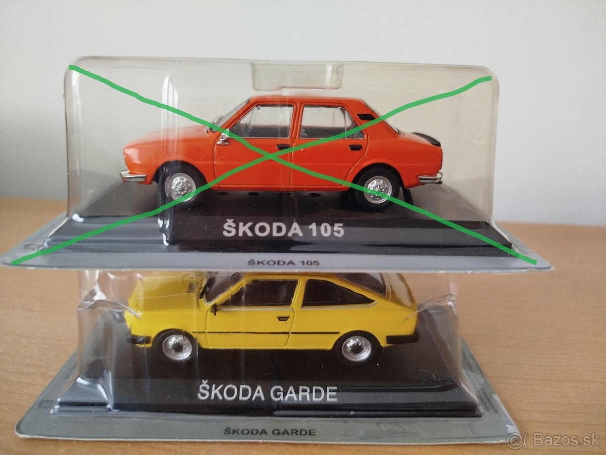 Predám modely škoda 1:43. cena za kus.