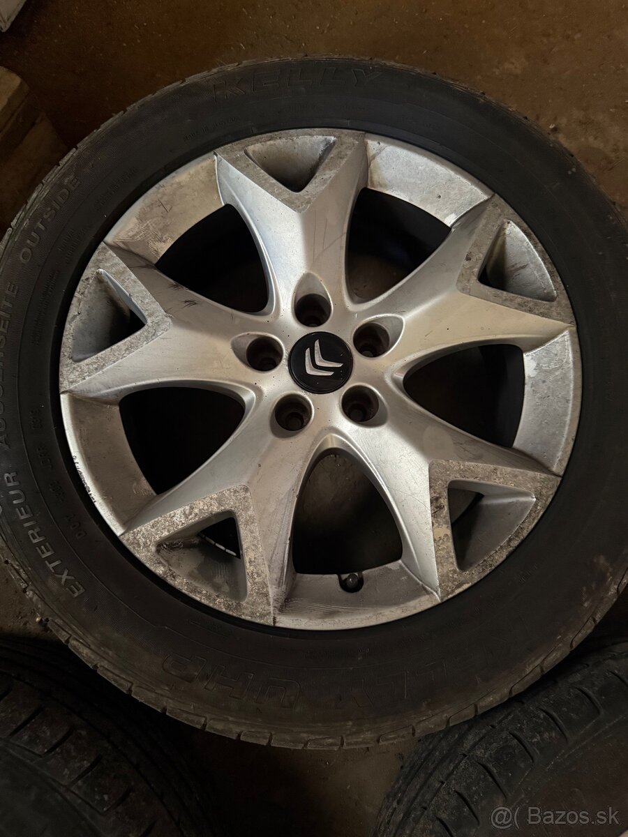 Elektróny Citroën C5 – 5x108 R17 s pneumatikami