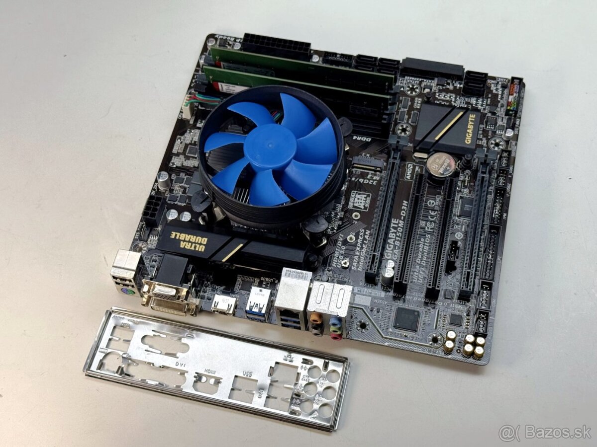 Gigabyte GA-B150M-D3H + i5-6500 + 16GB DDR4+ Cooler