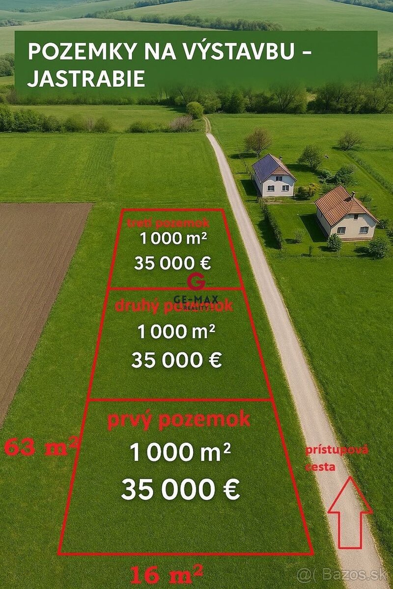 INVESTIČNÁ PRÍLEŽITOSŤ – 3 STAVEBNÉ POZEMKY