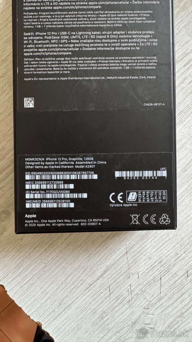 Apple iphone 12pro 128gb (predane)