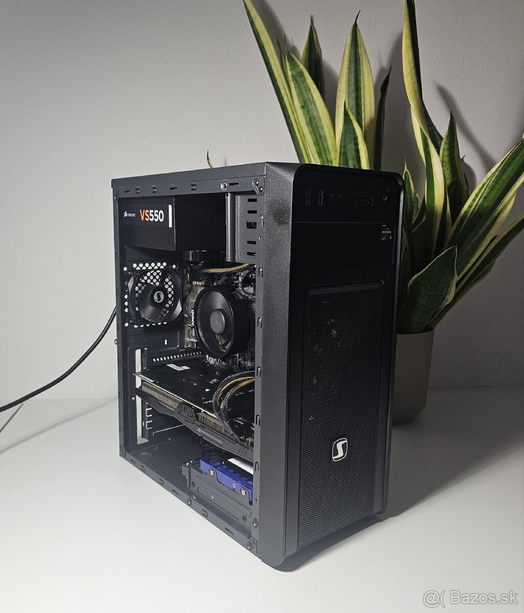 Herný PC Ryzen 5 GTX 1060 6 GB RAM 16 GB HDD ssd