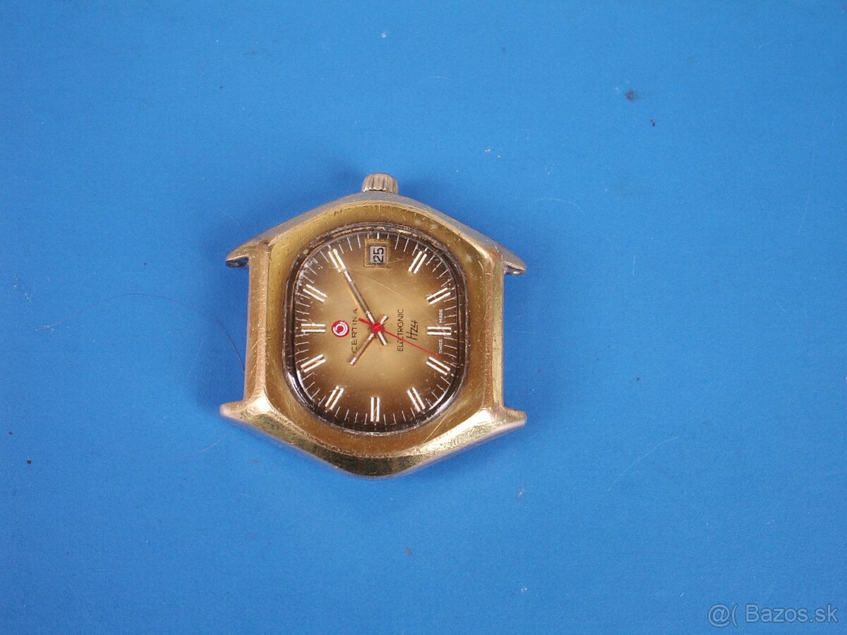 Hodinky Certina - pozlátené.