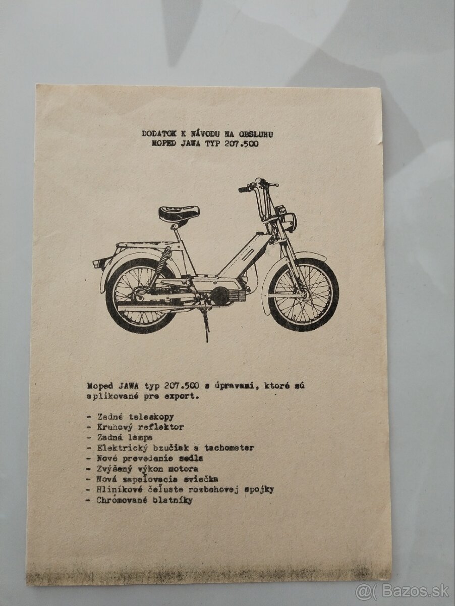 Jawa 207 dodatok