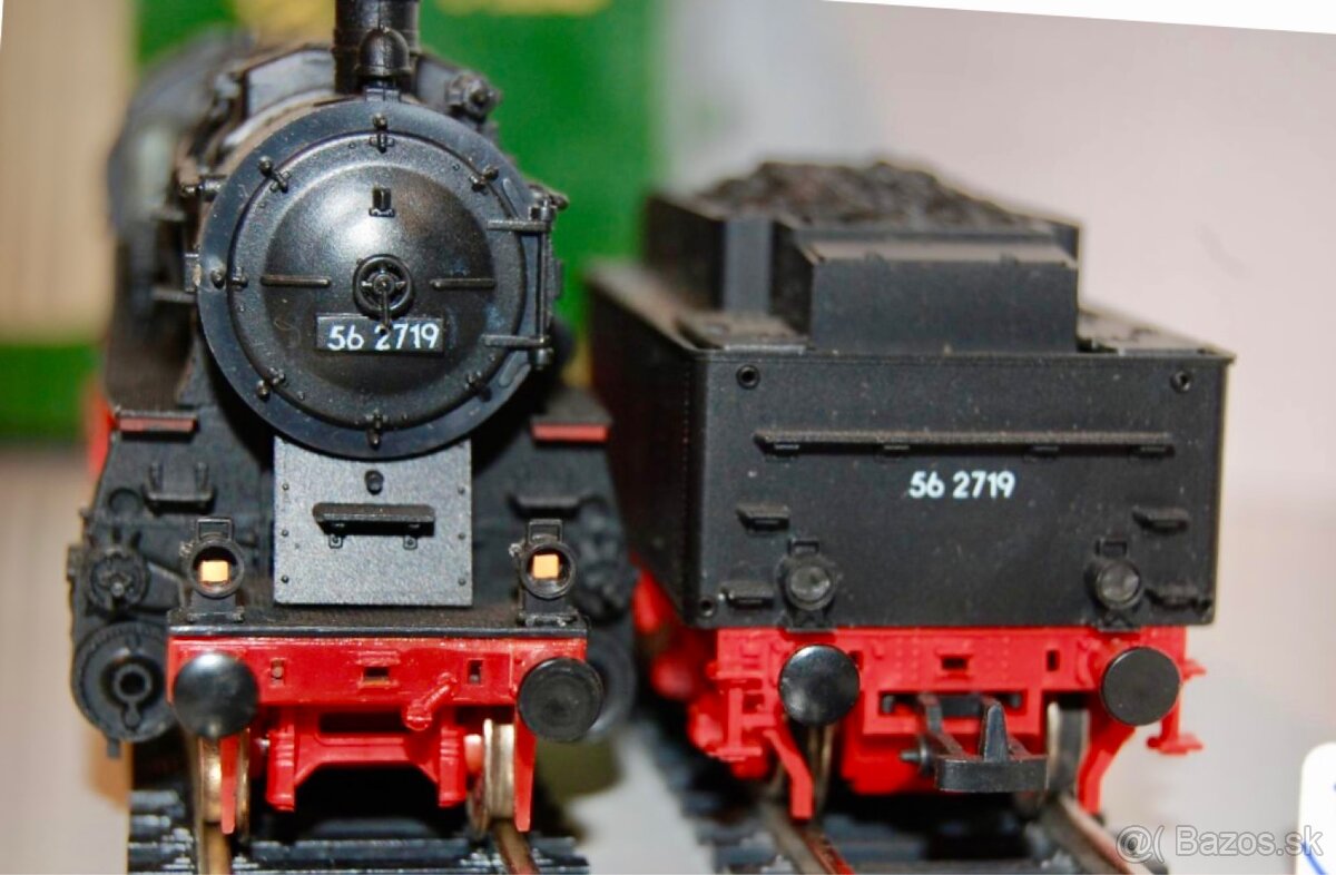 Model lokomotívy BR 56 + vagón cupé