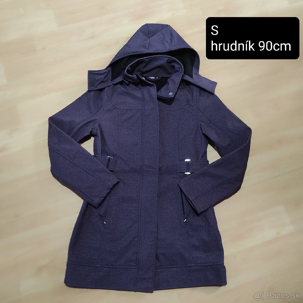 Fialová softshellová bunda