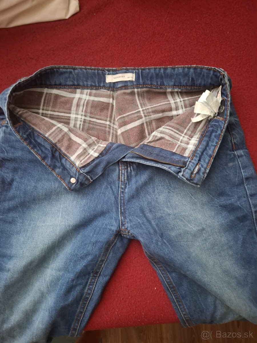 Chlapčenská zateplené nohavice 158