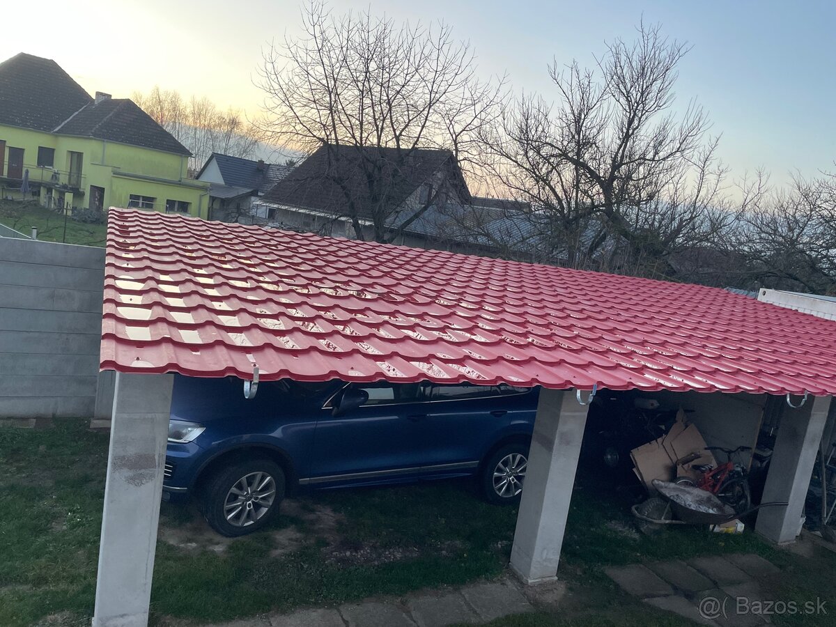 Strešný plech Maslen Škrydlplech červený