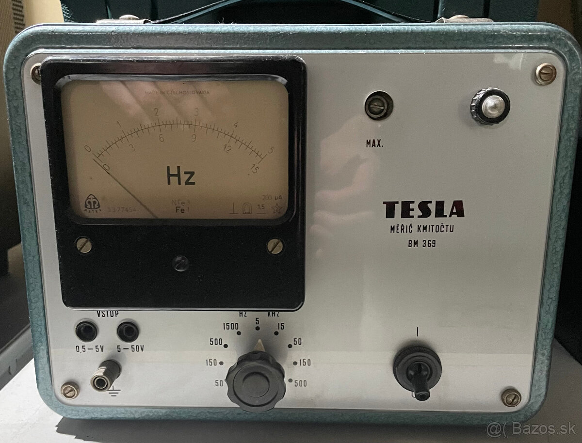 Elektrónkový merací prístroj Tesla BM 369