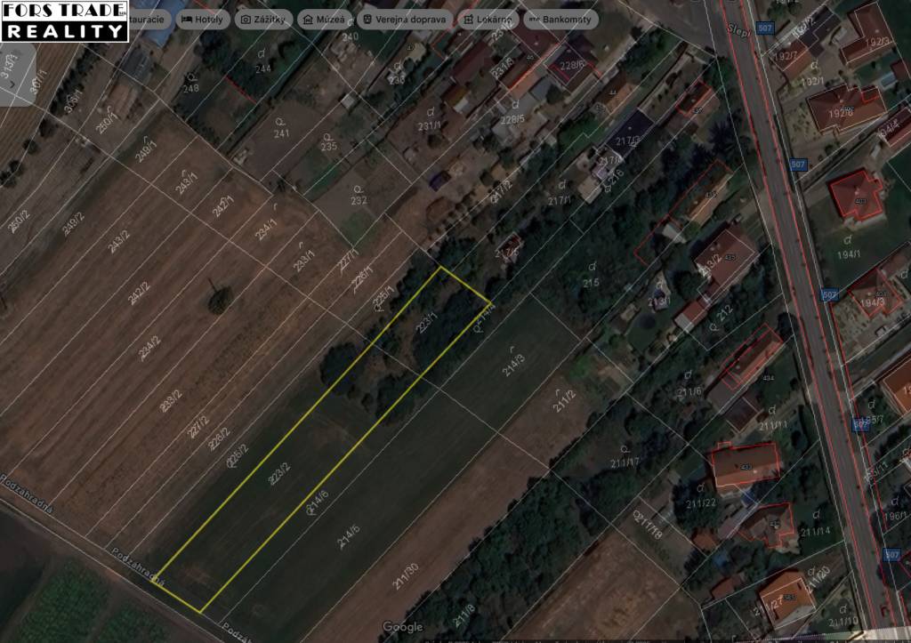 Predám pozemok v Mostovej - 2244m2