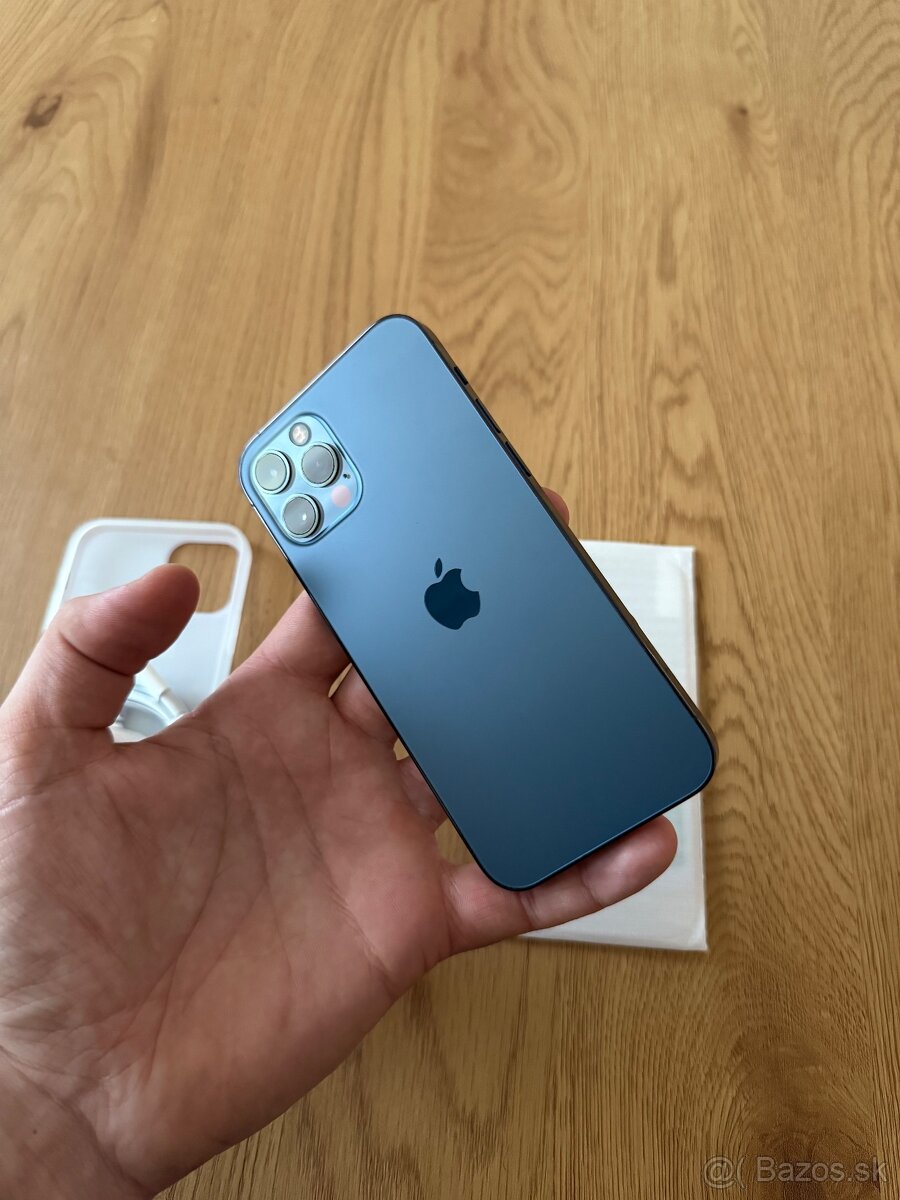 iPhone 12 Pro 128 gb Pacific Blue v záruke + príslušenstvo