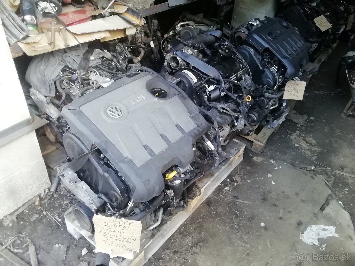 Motor 2,0 tdi 103 KW CFF volkswagen group comonreal