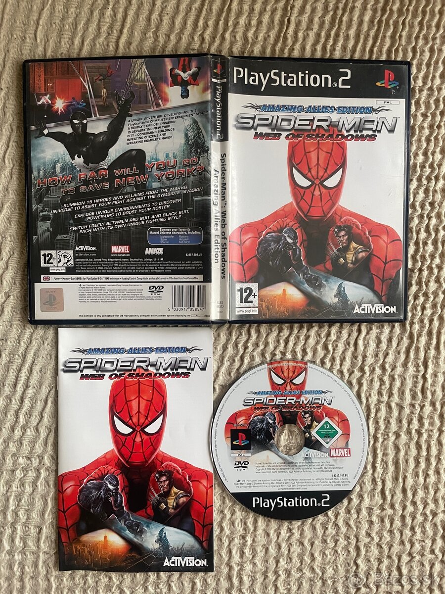 Spiderman web of shadows ps2