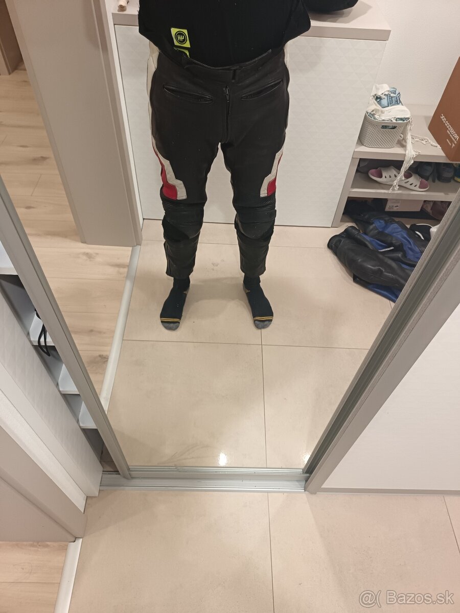 Koženné moto nohavice