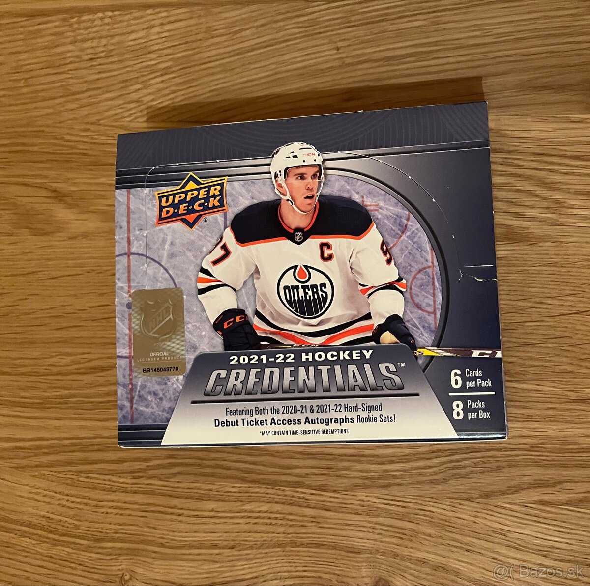 Hokejové karty UD Credentials 2021/22 - 40 ks