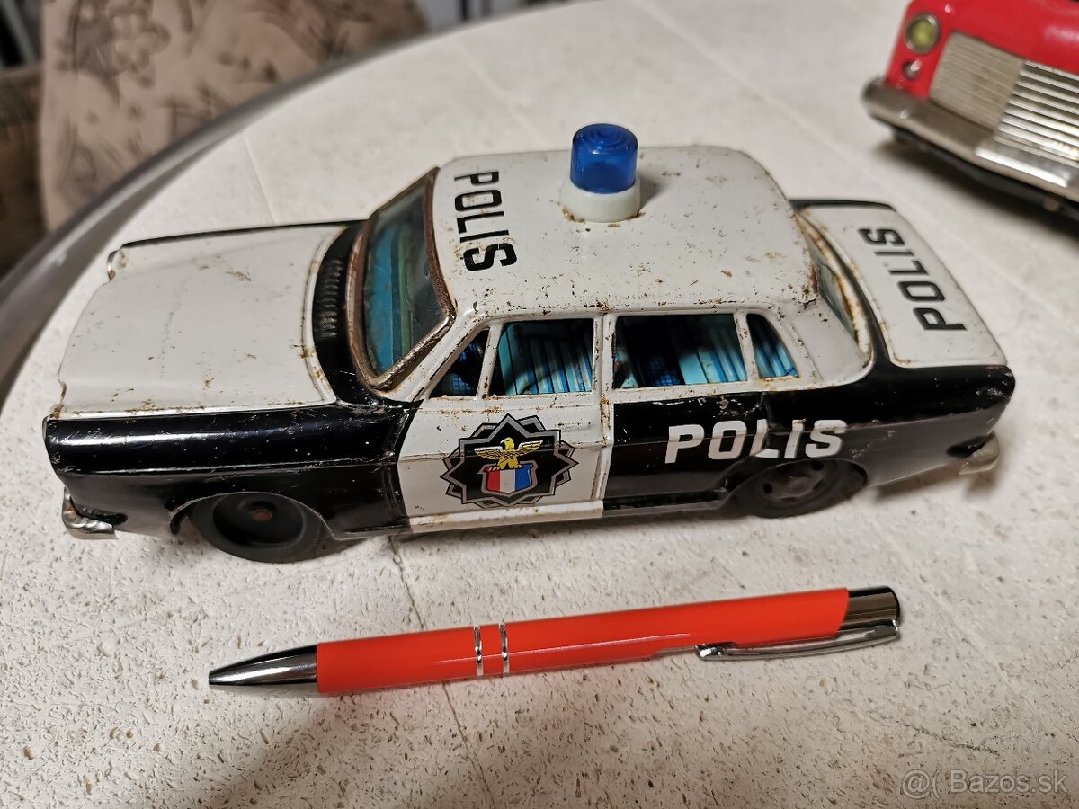 Plechové autíčko Volvo Policia