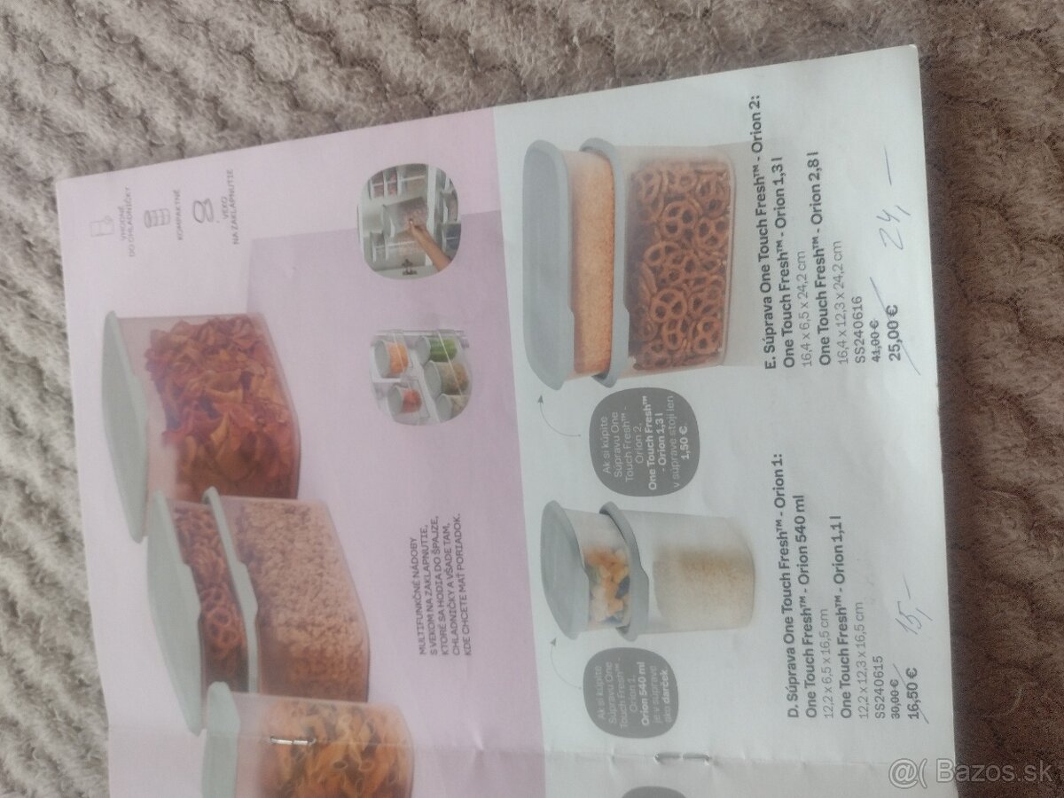 Tupperware výrobky - dopredávam