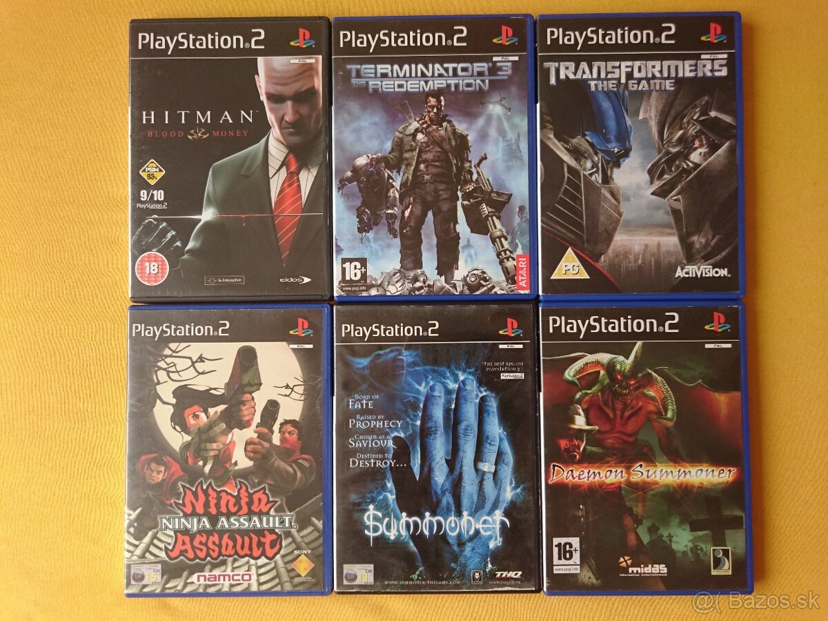 Hra na PS2 - HITMAN, TRANSFORMERS, SUMMONER