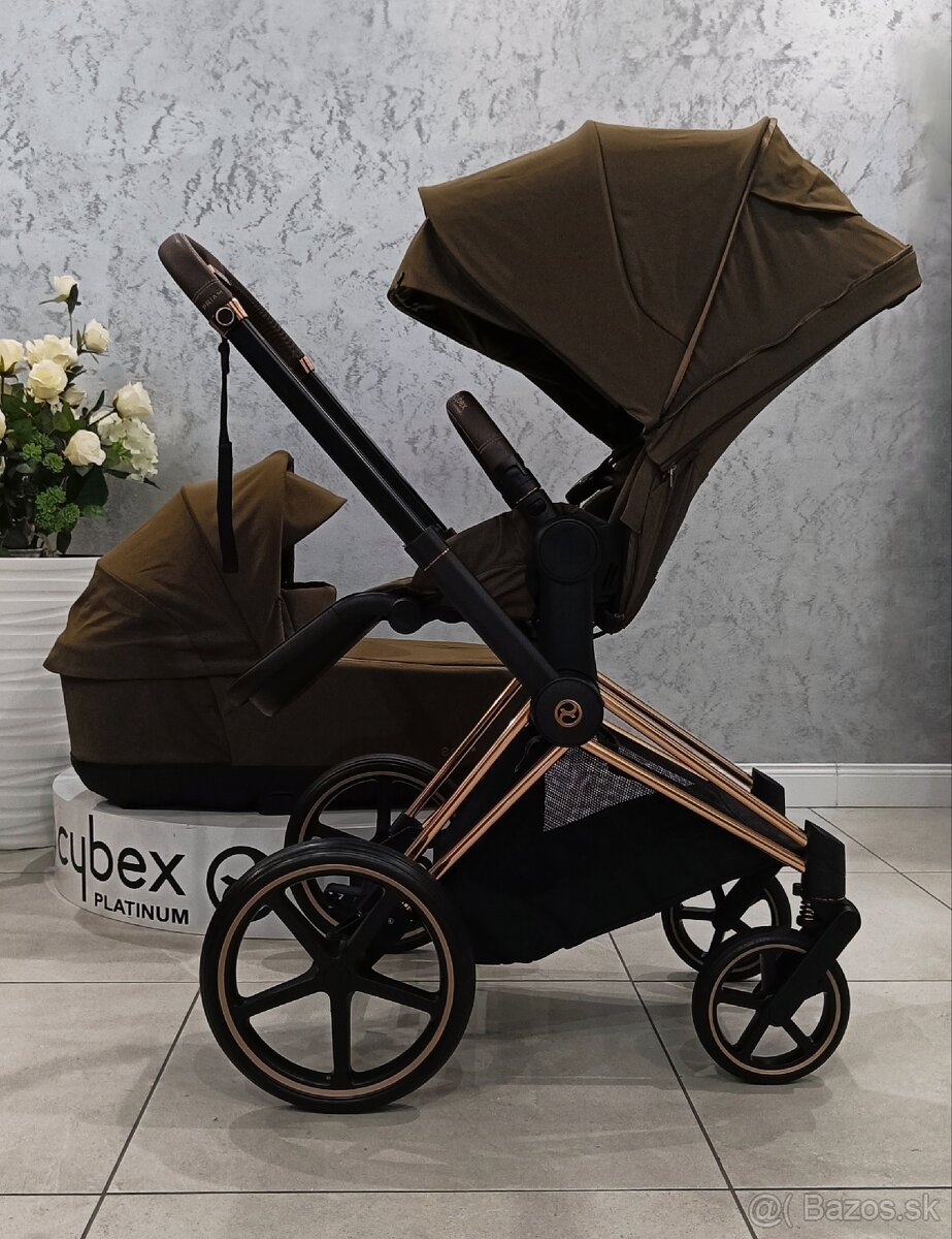 TROJKOMBINÁCIA CYBEX PRIAM IV 2023 ROSEGOLD KHAKI