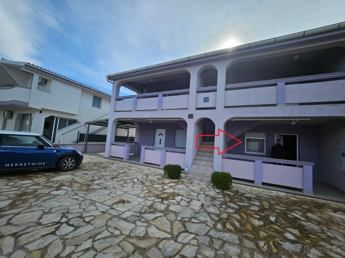 Chorvátsko apartmán 400 m od mora.