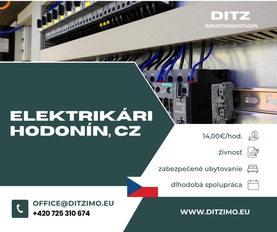 Elektrikári – stabilná práca blízko hraníc s ubytovaním