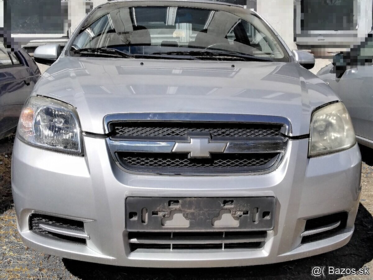 Chevrolet Aveo 1.4 2009 predám ZADNá kapota, MOTOR F14D3, Ná