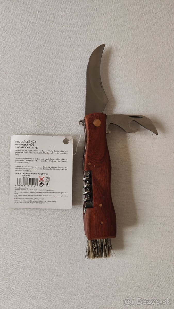 Hubársky nôž s metličkou 7 cm