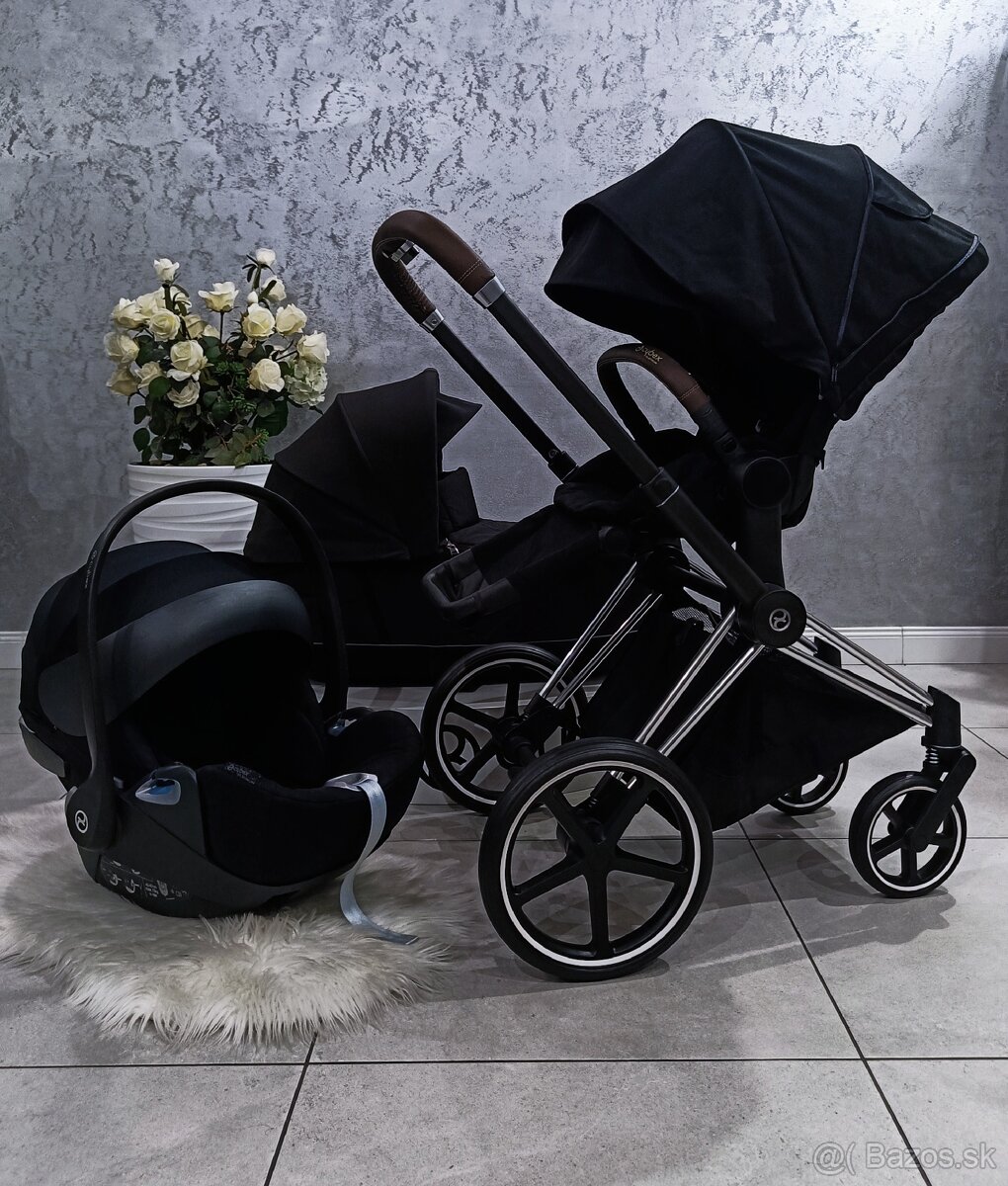 LUXUSNÁ TROJKOMBINÁCIA CYBEX CHROME BLACK