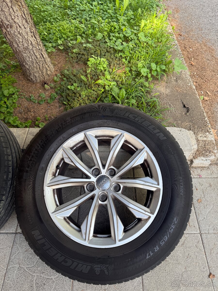 elektróny r17 5x112 66,6 original Audi Q5 kompletná sada