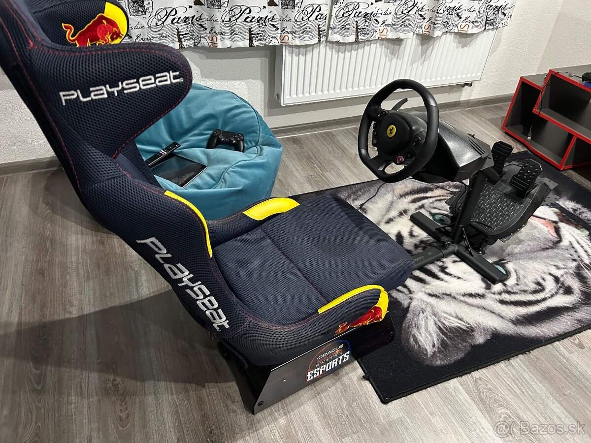 Redbull sedacka s volantom a pedalmi PS