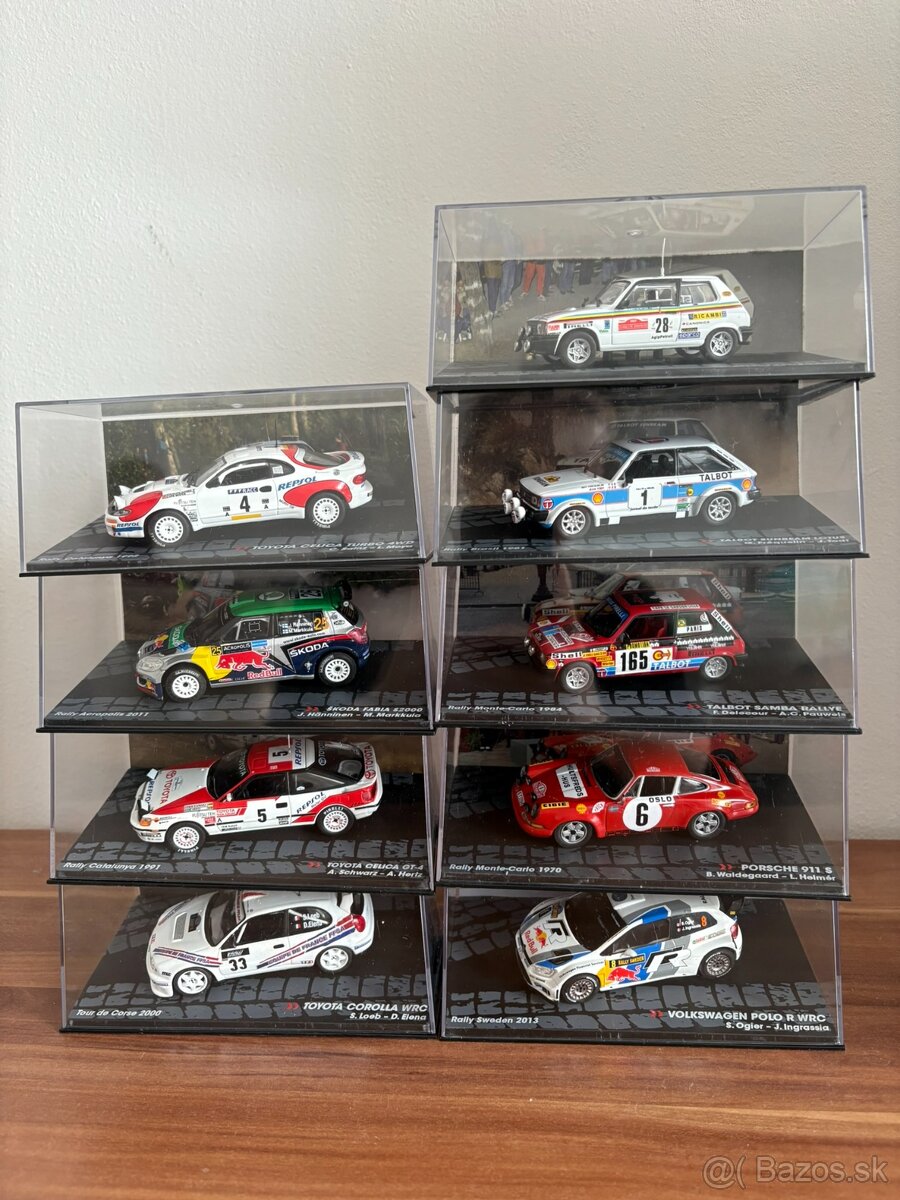 Rally modely v mierke 1:43 - zberateľské