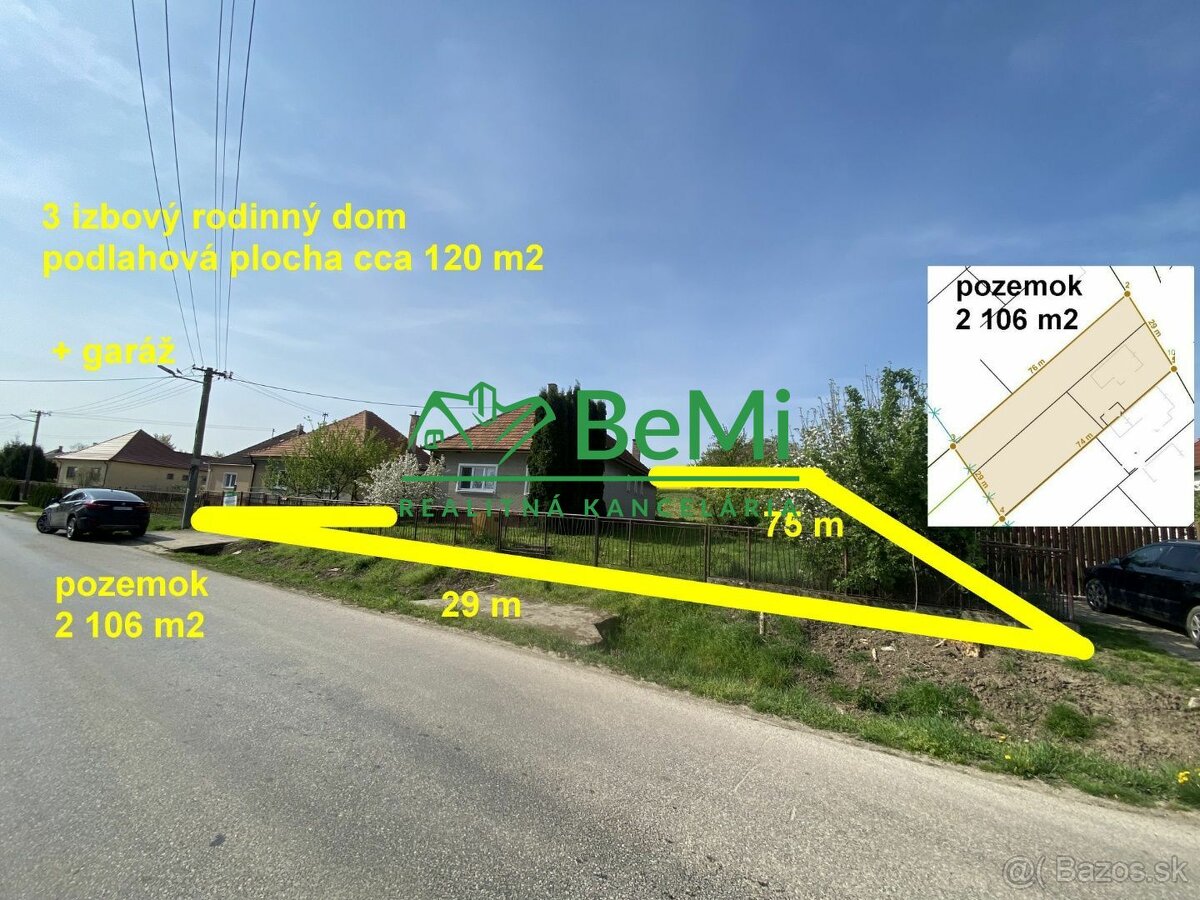 Rodinný dom Nové Sady - Sila pozemok 2 106 m2