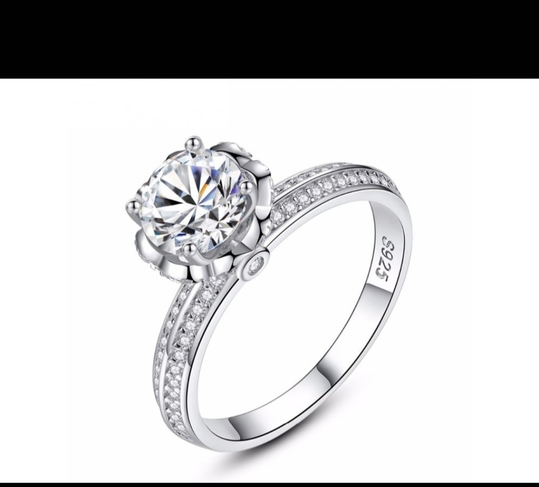 Strieborný prsteň so zirkónom v.55-NOVÝ