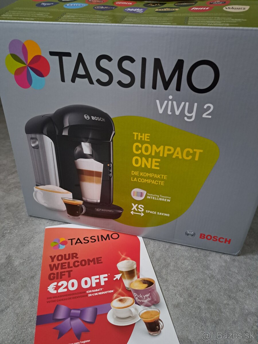 Kávovar Tassimo vivy 2 + kapsule