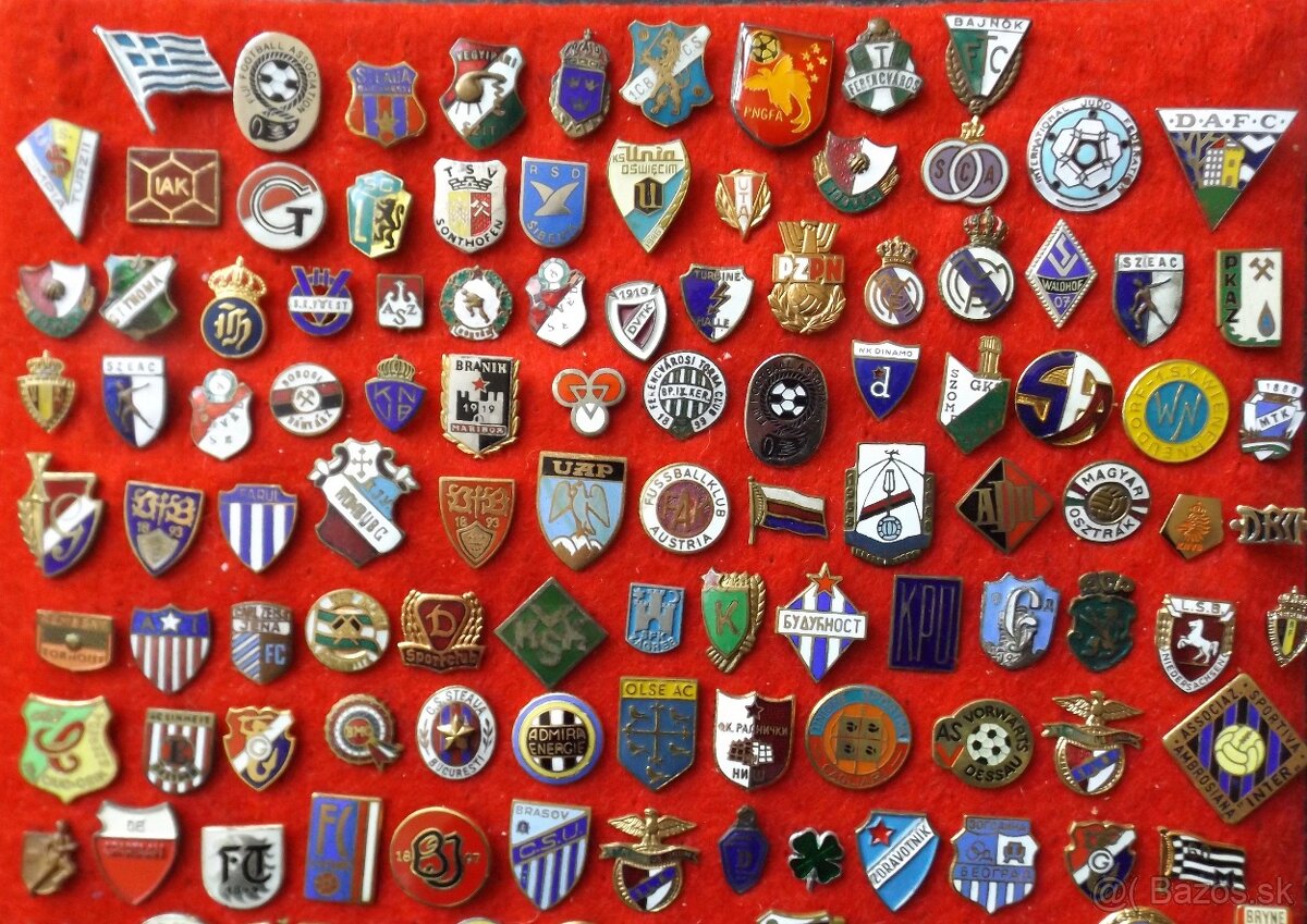 športové odznaky - zahraničný fotbal