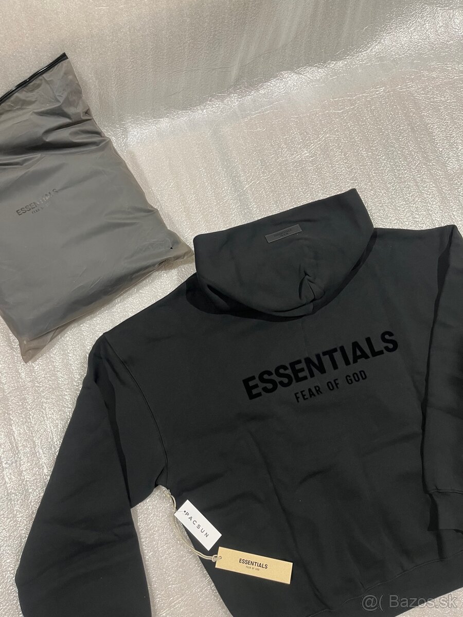 Essentials ORIGINAL čierna mikina hoodie black