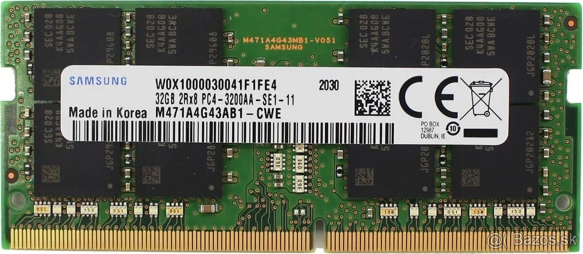 RAM 64 GB 3200 MHz, SO-DIMM DDR4