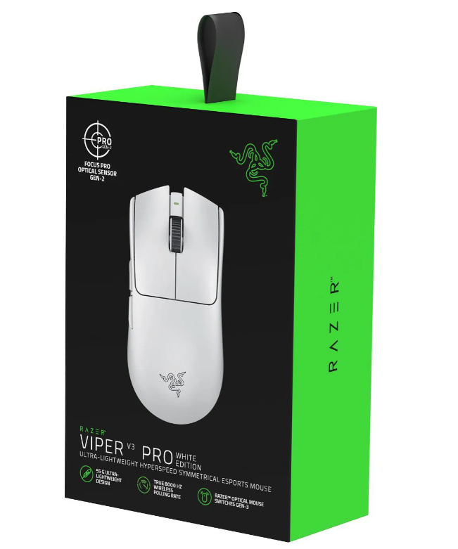 Bezdrôtová herná myš Razer Viper V3 Pro White Edition