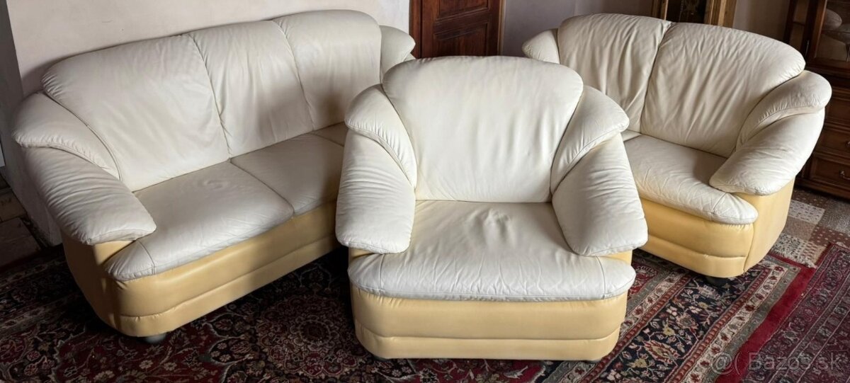 Kožená sedací souprava 3+2+1,5840