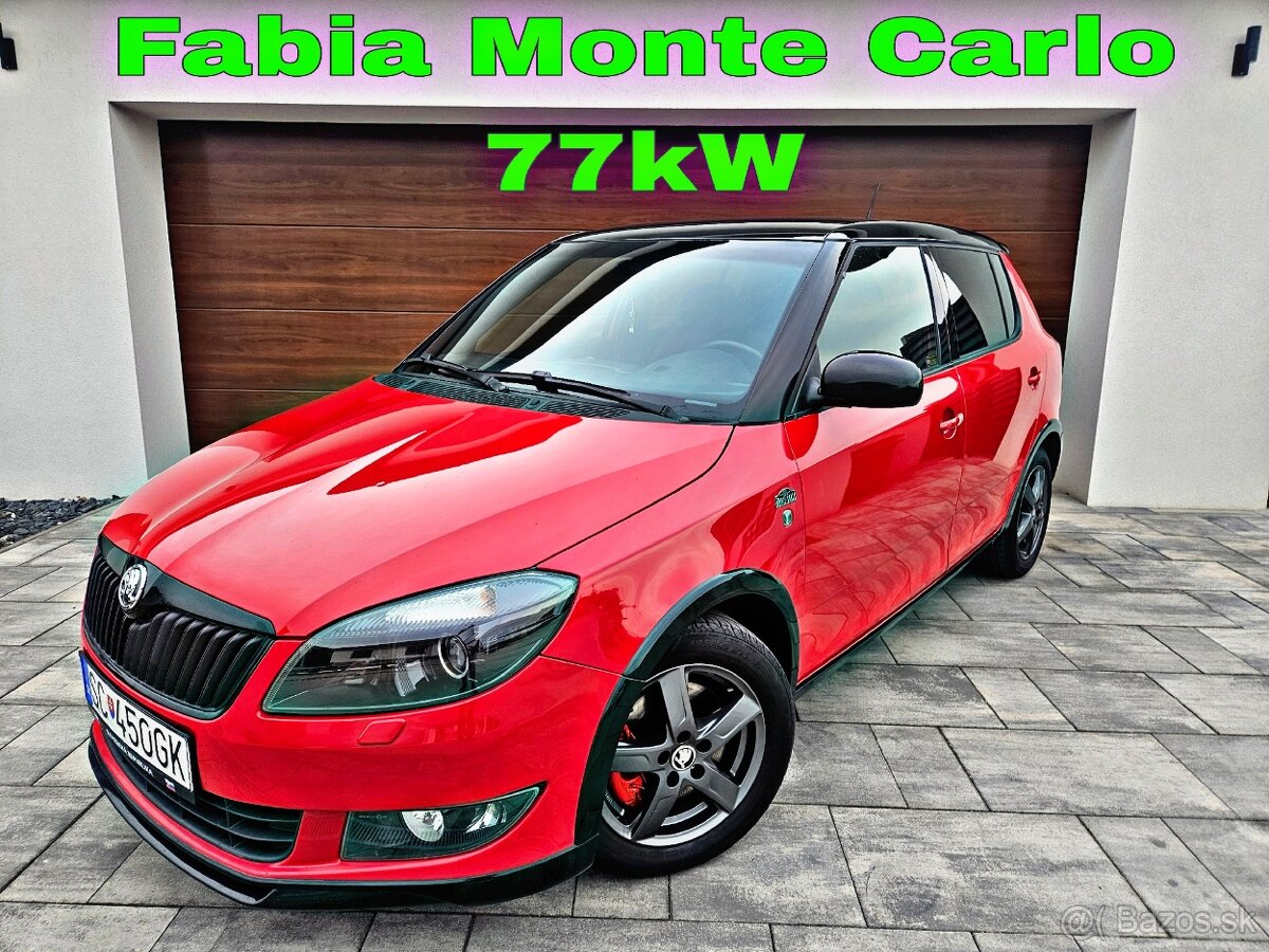 Škoda Fabia Monte Carlo 1,2TSI 77Kw/105ps 11/2011 Top