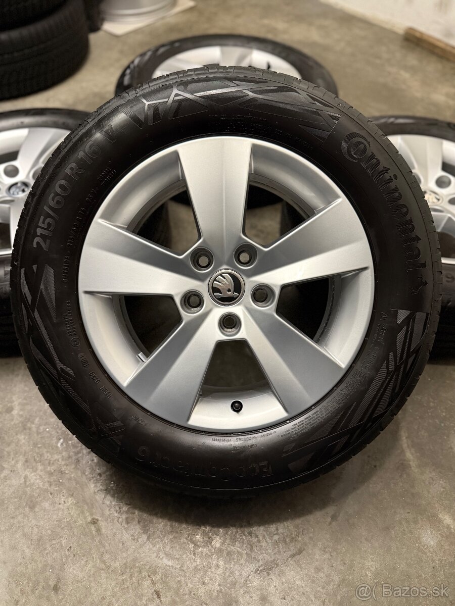 Letná sada Škoda Orion 5x112 R16 , 215/60/16 Superb, Passat